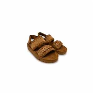 Mou - Bounce sandal all monochrome. Sandali Donna in suede con fasce e cinturino regolabile. Comfort casual elegante.