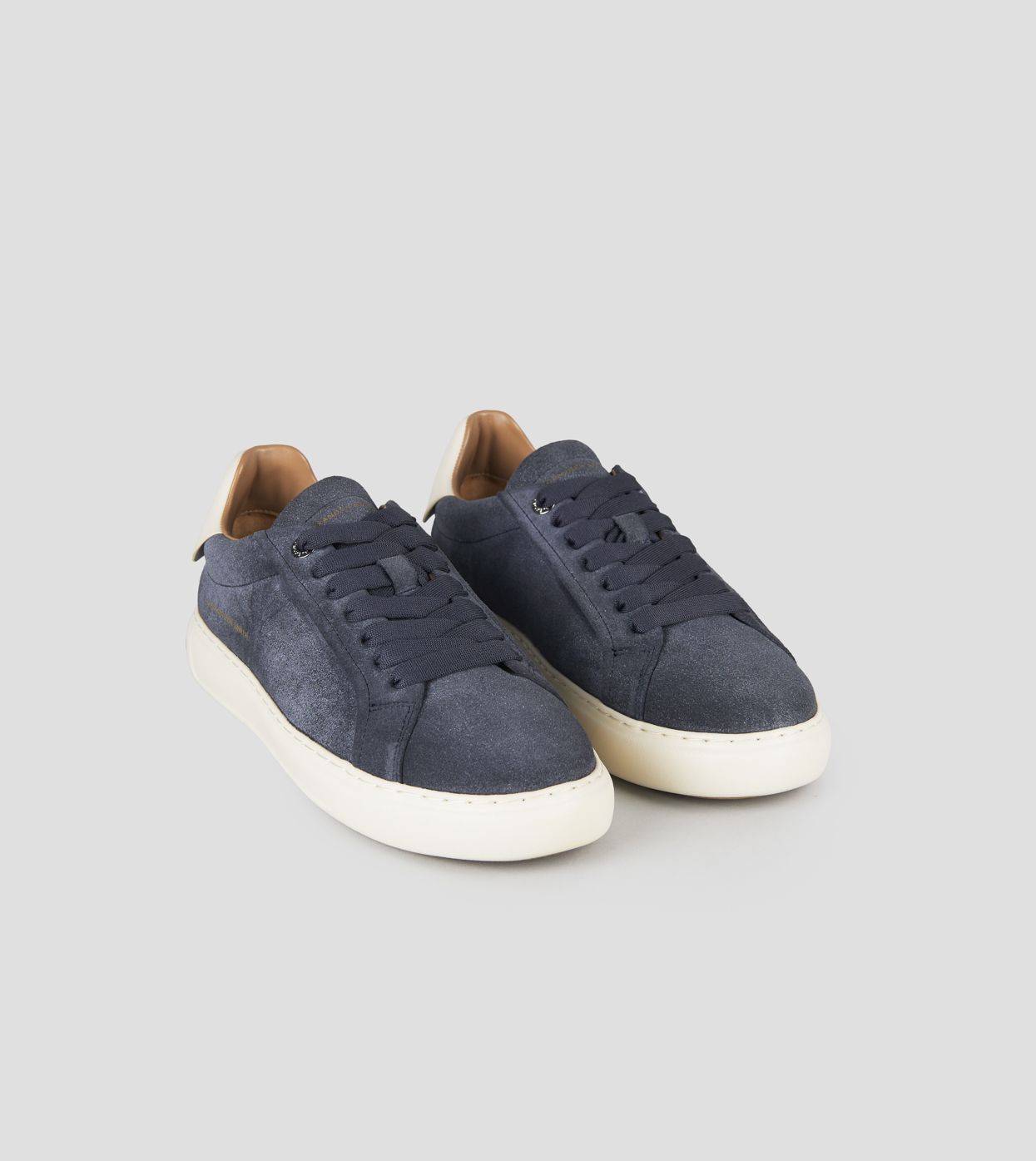Soho Uomo In Suede Nero E Tallone In Pelle Bianca - immagine 2