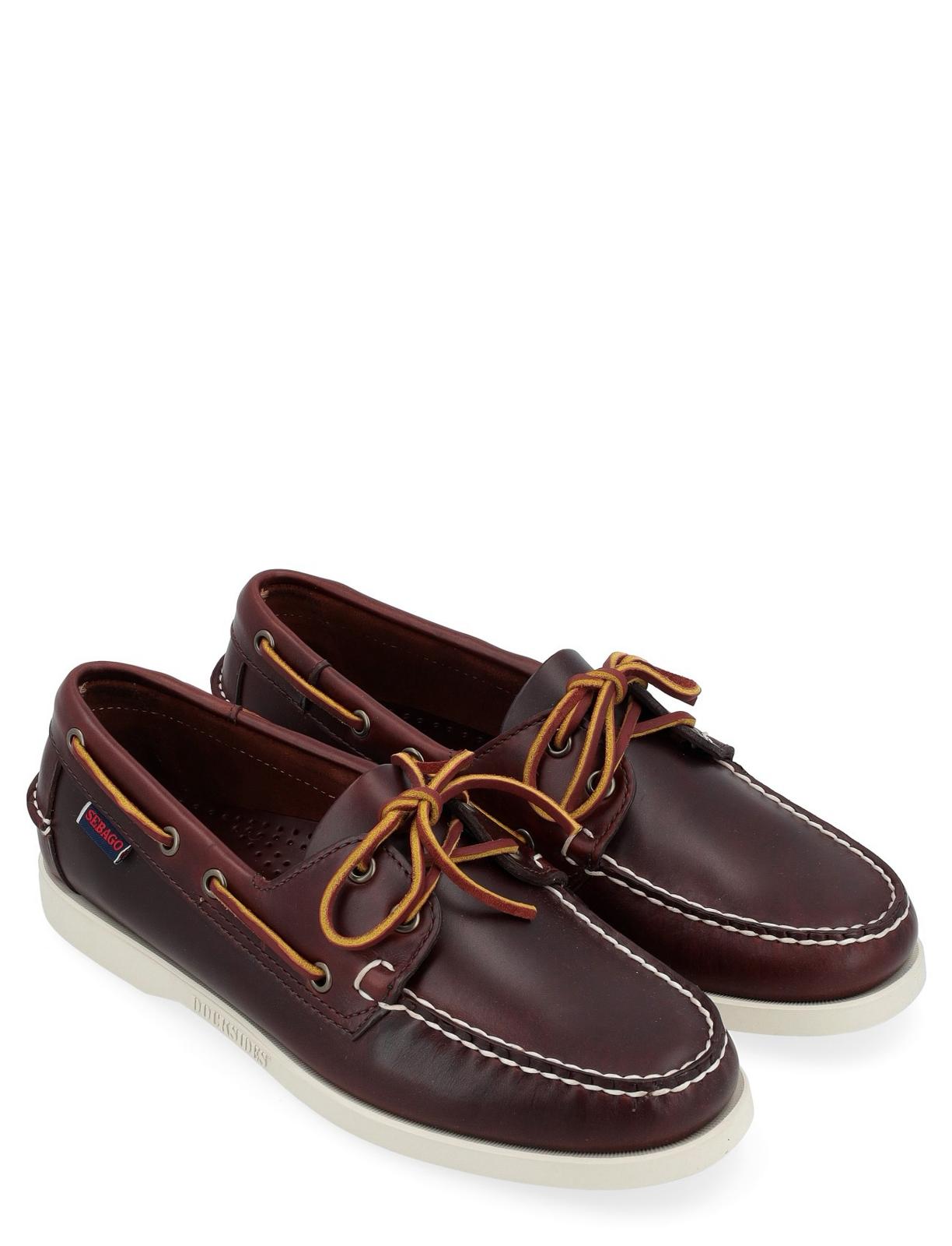 Mocassino Sebago Docksides Portland Waxed in pelle color marrone - immagine 5