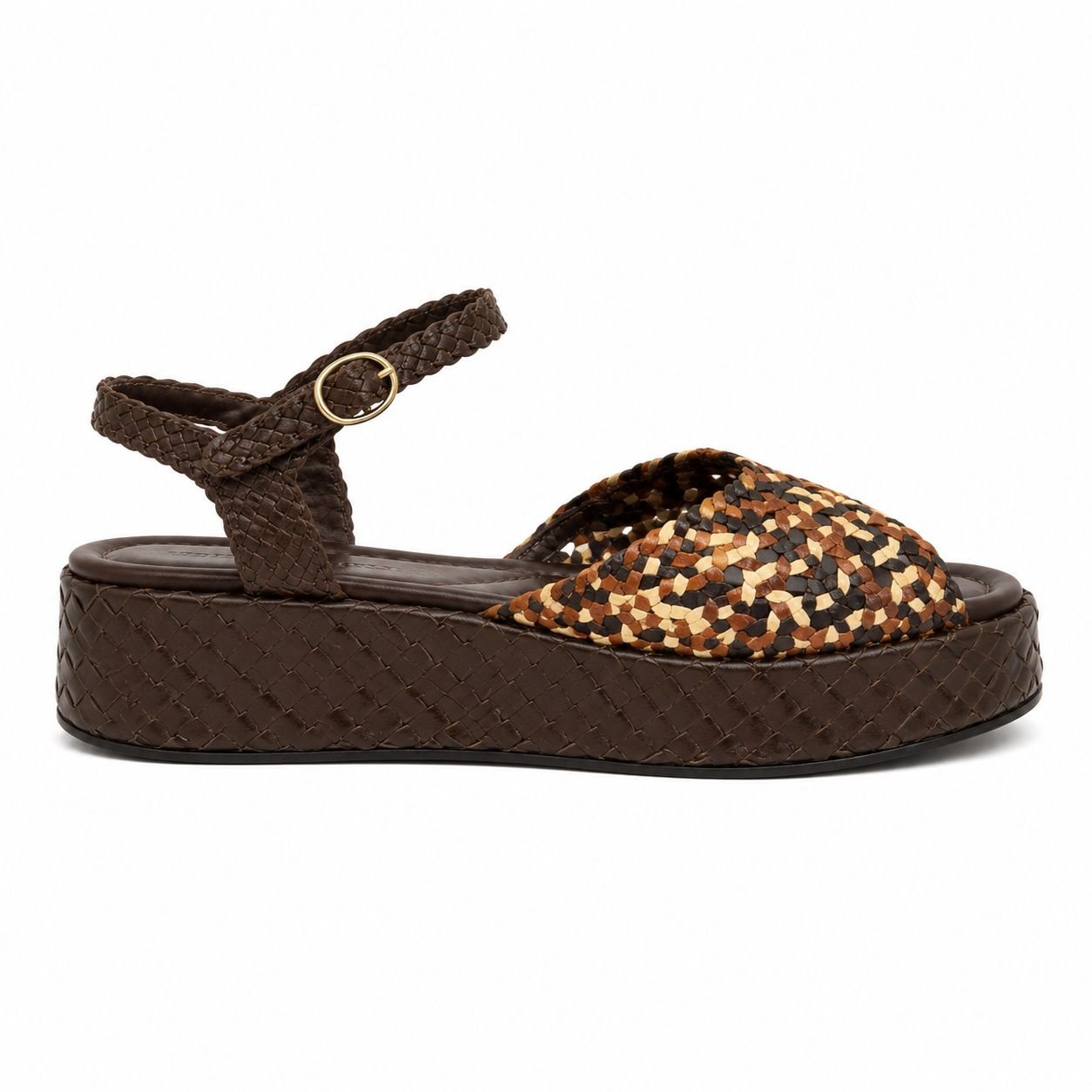 Pons Quintana Sandali MAUI Donna In Pelle Marrone E Multicolor - immagine 3