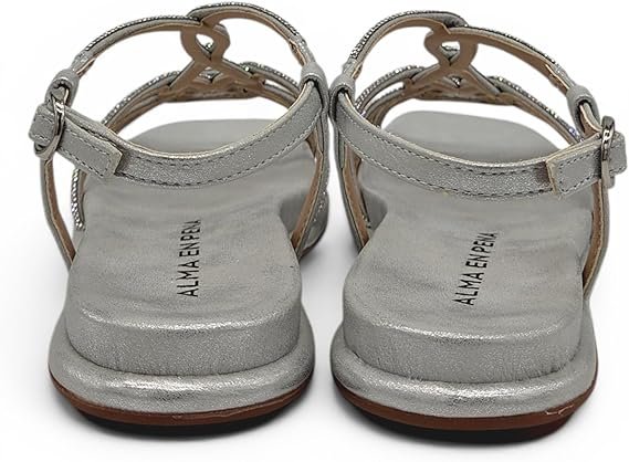 Alma en Pena - Sandalo Donna eleganti con strass e cinturino alla caviglia. Sandalo gioiello estivo casual chic. - immagine 6