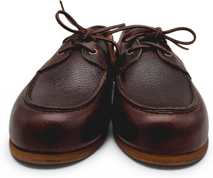 Sebago Docksides Owen Tumbled Uomo. Scarpa Barca in Pelle Martellata. Made in Portugal, Stringata Casual Elegante. (Marrone Cuoio, Sistema Taglie Calzature EU, Adulto, Uomo, Numero, Media, 44) - immagine 6