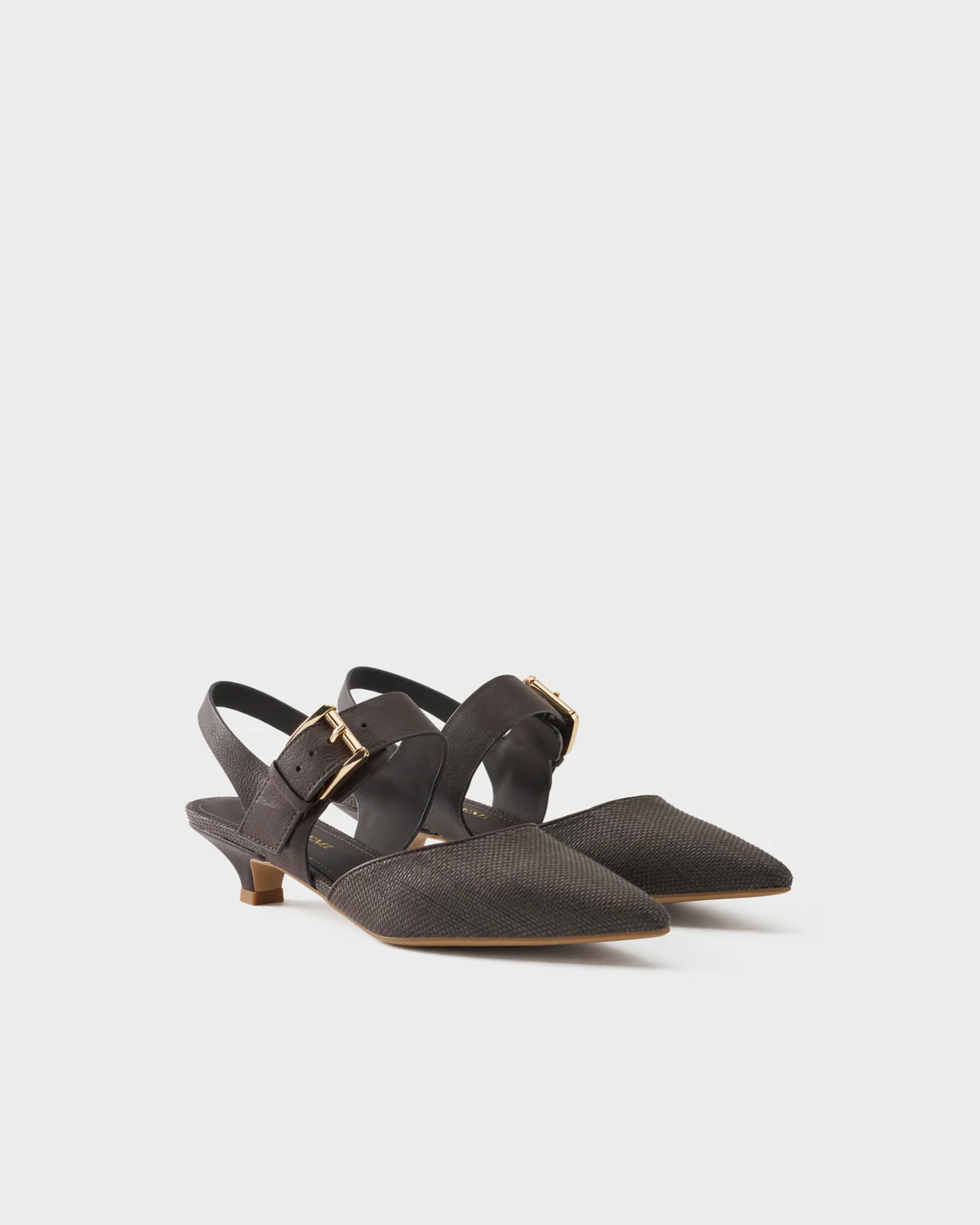 Bruno Premi slingback in tessuto e pelle - immagine 5