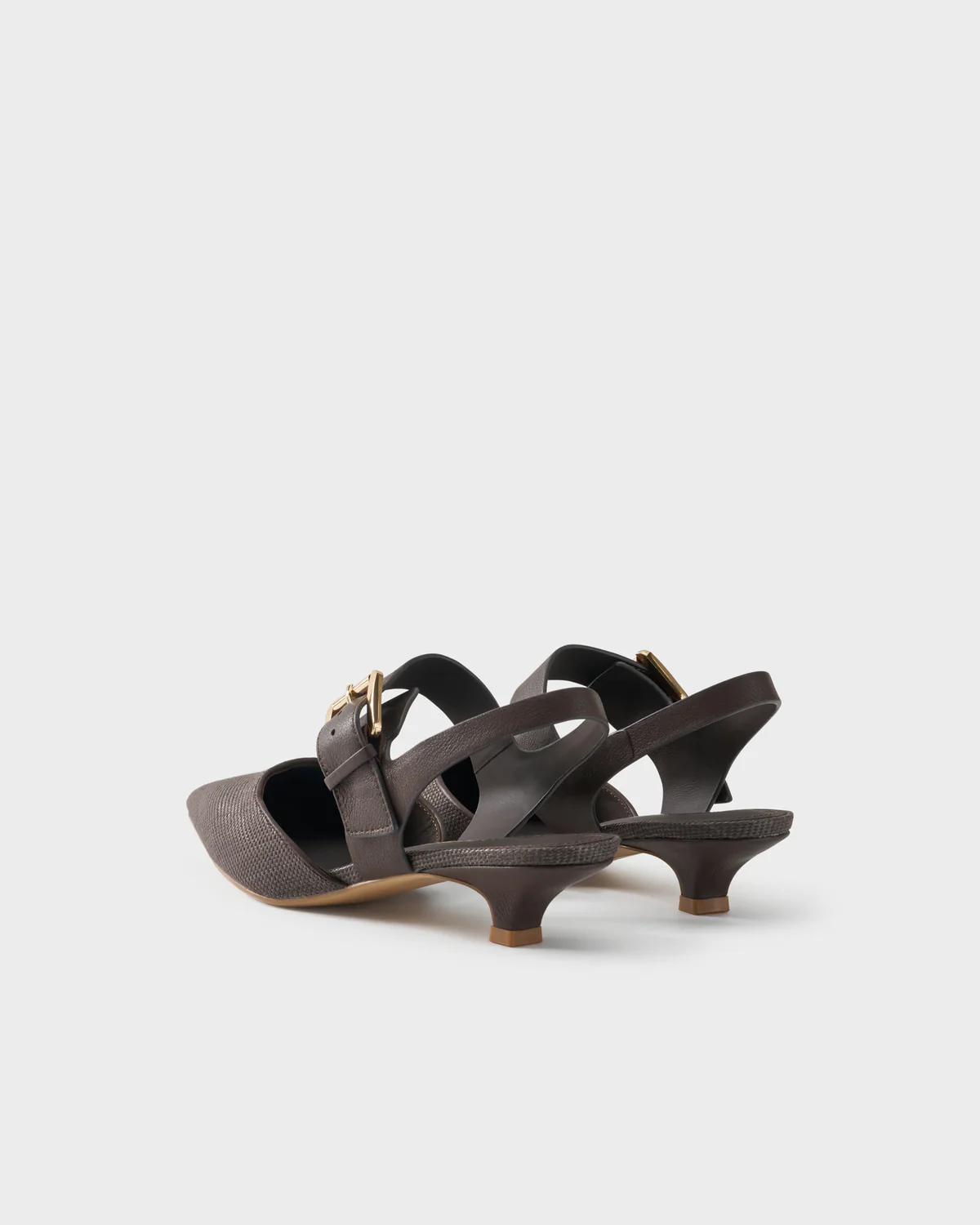 Bruno Premi slingback in tessuto e pelle - immagine 3