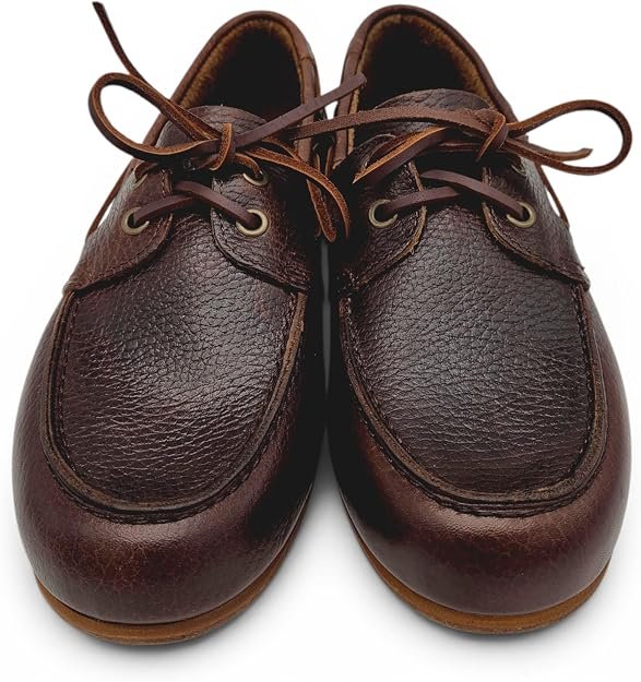 Sebago Docksides Owen Tumbled Uomo. Scarpa Barca in Pelle Martellata. Made in Portugal, Stringata Casual Elegante. (Marrone Cuoio, Sistema Taglie Calzature EU, Adulto, Uomo, Numero, Media, 44) - immagine 5