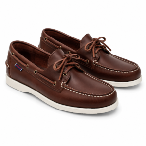 Sebago DOCKSIDES PORTLAND WAXED, Scarpe da Barca, Uomo, Marrone