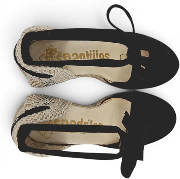 Espadrilles - Scarpa Donna in Tessuto con Zeppa in Corda e Laccio alla Caviglia. Espadrillas estive Eleganti e comode. - immagine 3