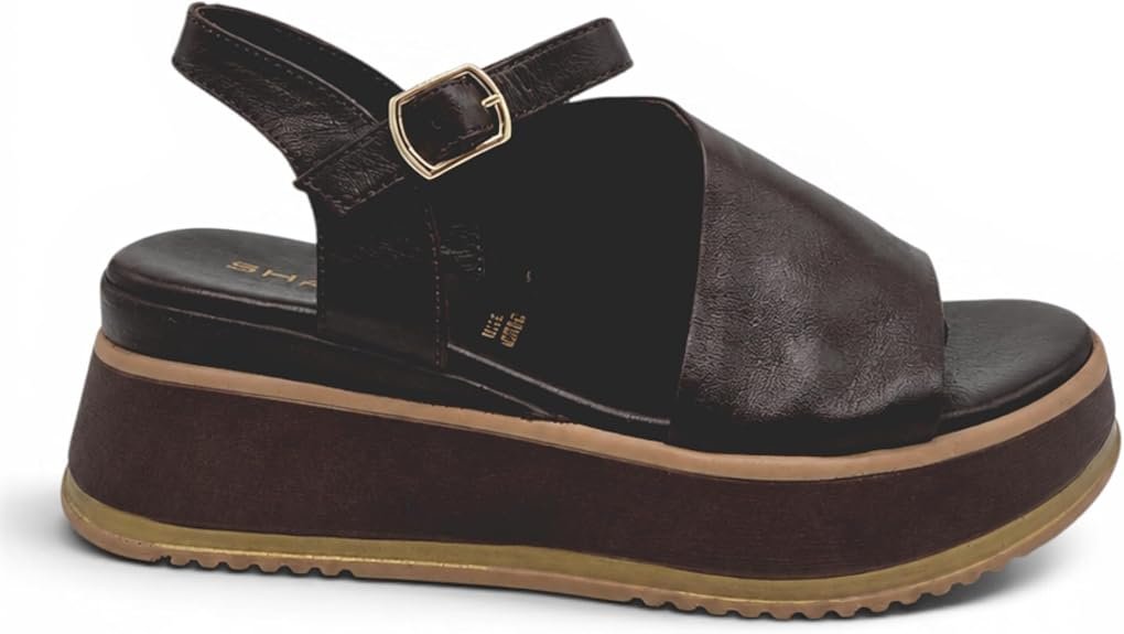 Shaddy - Sandali Donna in pelle con cinturino regolabile e suola bassa flessibile. Comodi e versatili primavera estate. - immagine 2