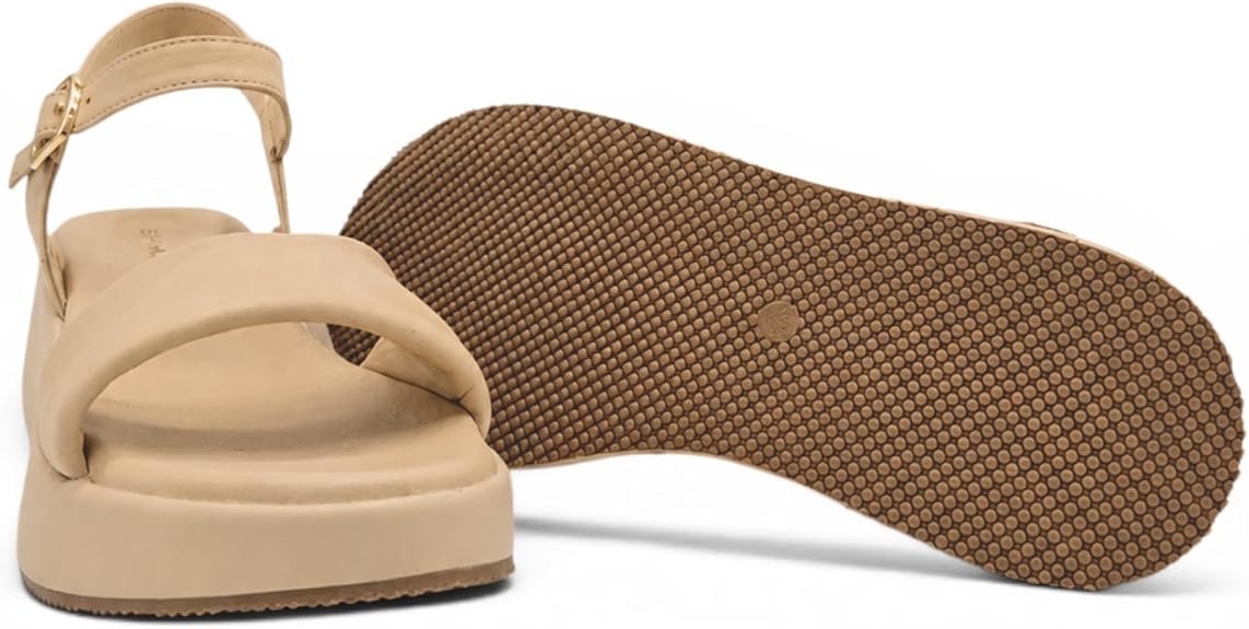Shaddy - Sandalo Donna in pelle con zeppa platform leggera e cinturino regolabile alla caviglia. Comfort per primavera estate. - immagine 7