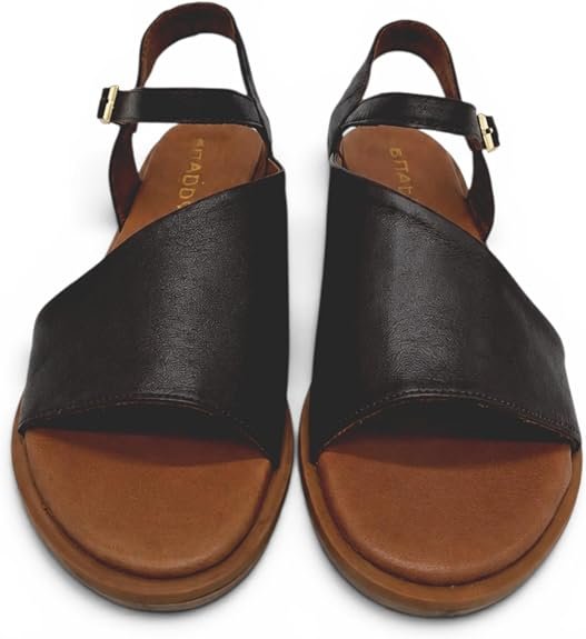 Shaddy - Sandali Donna in pelle con cinturino regolabile e suola bassa flessibile. Comodi e versatili primavera estate. - immagine 6