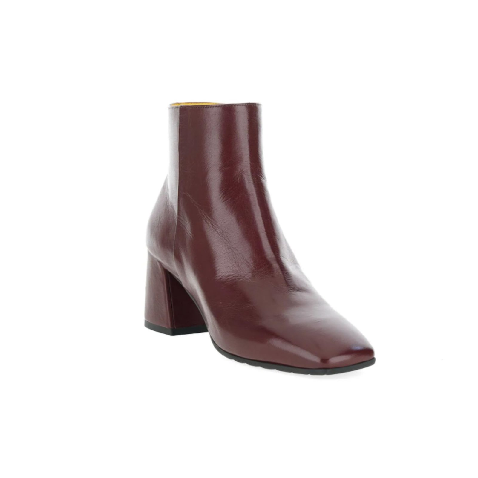 Mara Bini, Stivaletto Nappa Bordeaux, Tacco 50 zip posteriore - Stivale da donna - T244-