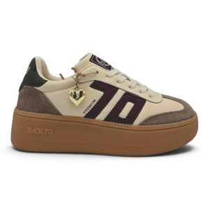 BACK70 - XXL. Sneakers Donna Platform Casual con Suola Alta.