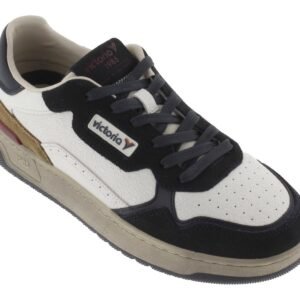 victoria 1985 Sneaker Unisex C80 Pelle & Pezzi Colorate & in Crosta di Pelle & Logo retrò 8800125 per Adulto Marino