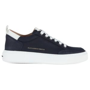 ALEXANDER SMITH Sneaker da Uomo Bond in Pelle Blu e Bianca - ASBBBDM 3258 LWT - Taglia