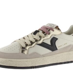 victoria 1985 Sneaker Smash Pelle & Pezzi Stampa Animale & Metallizzati & Logo retrò 8806114 per Donna Crema