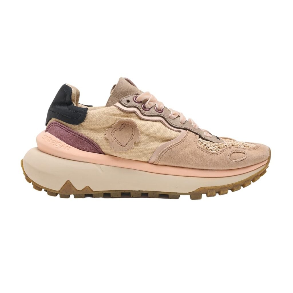 Satorisan - Chacrona Metta Linen - Scarpe Casual Donna - Sneakers Vintage Cuero y Lino Sostenibili, Confortevoli e Durevole - Colore Safiya - Taglia