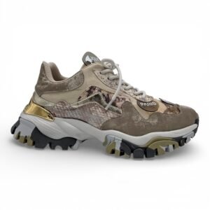 JOIA PARIS - Sneaker Donna Chunky Premium in Pelle e Tessuto. Suola Ultra Light stabilizzante. Design Fashion Luxury.