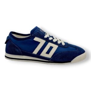 BACK70 - Sneakers Uomo in Nylon e Suede. Scarpe Casual Basse Stile retrò Moderno. Suola Antiscivolo, Comfort Quotidiano.