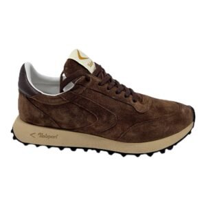 Valsport - Sneaker Uomo in Pelle Scamosciata Marrone. Stile Heritage. Tradizione Calzaturiera Italiana.