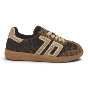 Sneaker Back 70 Cloud STAR001 - Strass Coffee/Gold