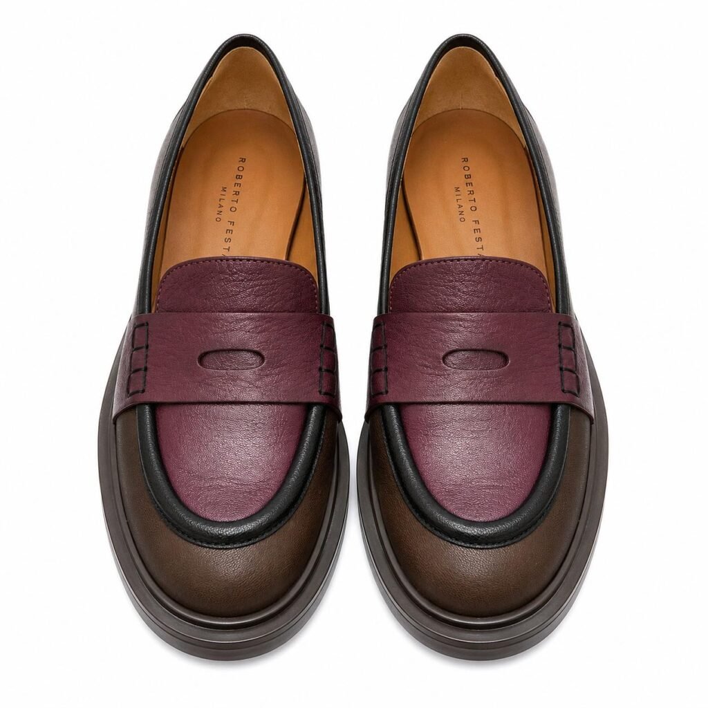 Roberto Festa - Mocassino In pelle Bordeuax