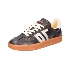 BACK70 - Double A002. Sneakers Uomo Retrò in Pelle con Suola in Gomma.