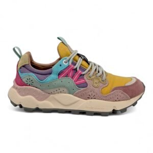 FLOWER MOUNTAIN YAMANO 3 - 2017817 1H07 PINK-OCHER / LIGHT-PINK Sneakers donna