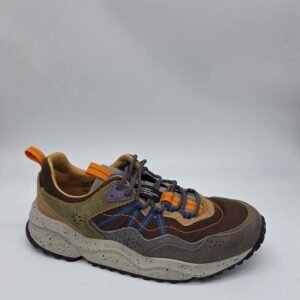 FLOWER MOUNTAIN, Uomo, Sanchia UNI. 4D96 - Nylon con inserti in suede, Mud- Brown-olive